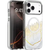 OEM Epoxy Mag case for iPhone 17 Pro Max 6,9" white (Apple iPhone 17 Pro Max), Coque pour téléphone portable, Blanc, Transparent