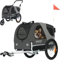 Tiggo DOGGYHUT Premium MEDIUM remorque à vélo 2en1 pour chien et jogger
