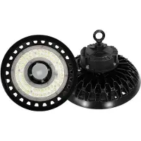 Silamp Suspension Industrielle UFO 200W 160lm/W avec Détecteur de mouvement - Blanc Neutre 4000K - 5500K