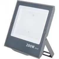 Silamp Projecteur Extérieur GRIS 200W IP65 - Blanc Neutre 4000K - 5500K
