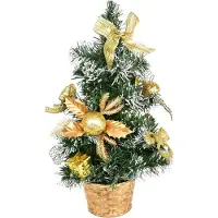 DOMMIO Arbre décoré d'or - 35 cm