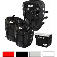 Red Loon Pro Sacoche de rangement triple + sacoche de guidon Sacoche de porte-bagages Sacoche de vélo, Numéro du fabricant:VDP64134_4, Couleur:argent