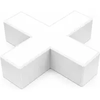 Silamp Connecteur X 10W pour Suspension Linéaire Interconnectable BLANC - Blanc Froid 6000K - 8000K