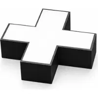 Silamp Connecteur X 10W pour Suspension Linéaire Interconnectable NOIR - Blanc Neutre 4000K - 5500K