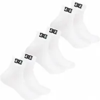 Dc-shoes Quarter Unisexe Chaussettes 3 paires DC-21 QUARTER blanc
