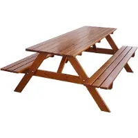 Rojaplast Set de jardin de pique-nique 200 cm laqué 245/20