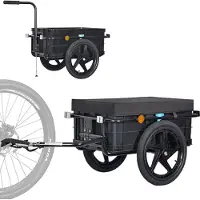 Tiggo Remorque à vélo et diable Plus avec caisse de transport de 70 litres pour le transport de la remorque à vélo