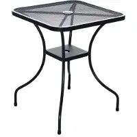 Rojaplast Table de jardin en métal ZWMT-60 fil 60 x 60 x 72 cm noir