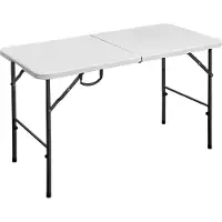 Rojaplast Table de restauration pliante 120 cm blanc