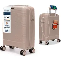 4FLY Valise rigide CoreMatte PP 20 pouces Bagage à main – Taille M – Kaki