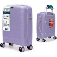 4FLY CoreMatte PP Valise rigide 20 pouces Bagage à main – Taille M – Violet clair