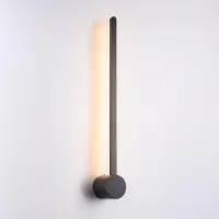 Alpinaluz Applique murale LED linéaire minimaliste "LOGAN" 10W - Blanc chaud 2700K 62cm Éclairage intérieur moderne pour couloir