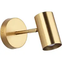 Alpinaluz Applique murale, couleur or, aluminium, spot orientable, E27, pour chambre à coucher, bureau, table de chevet
