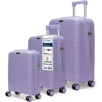 4FLY CoreMatte PP Valises rigides 20,24,28 pouces Set de valises – Lot de 3 – Violet clair