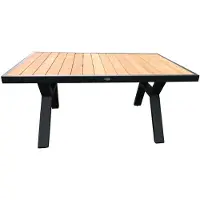 Rojaplast Rotterdam Table à manger 138 x 80 cm, aluminium 1321