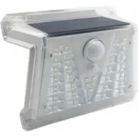 Silamp Applique Murale Solaire LED 0.65W IP44 33 Led avec Détecteur de Mouvement - Blanc Froid 6000K - 8000K