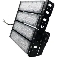 Silamp Projecteur LED Puissant Industriel 200W IP65 Noir - Blanc Froid 6000K - 8000K