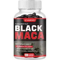 Xemenry Black Maca 1000 mg (120 gélules) Complément alimentaire, Homme, Energie, Endurance, Force