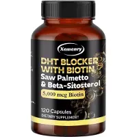 Xemenry DHT Blocker with Biotin, Saw Palmetto, Beta-Sitosterol (120 capsules) Complément alimentaire, hommes, cheveux, prostate