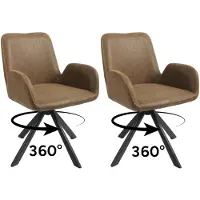 Shenzhen YTD Smart Life Co., LTD HOMAVO Chaises de salle à manger (lot de 2) | Chaise de salle à manger, chaise de bureau, tabouret, chaise de bureau