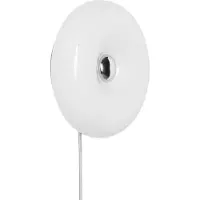 Alpinaluz Applique murale LED blanche en verre, forme annulaire, Ø 30 cm, 12 W, température de couleur 3000 K/4000 K/6000 K, avec câble, fiche et interrupteur