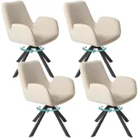 Shenzhen YTD Smart Life Co., LTD HOMAVO Chaises de salle à manger (lot de 4) | Chaise de salle à manger, chaise de bureau, tabouret, chaise de bureau