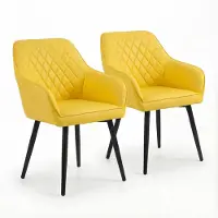Shenzhen YTD Smart Life Co., LTD HOMAVO Chaises de salle à manger (lot de 2) | Chaise de salle à manger, chaise de bureau, tabouret, chaise de bureau