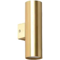 Alpinaluz Luminaire à double paroi avec lumière orientée vers le haut et le bas, 2 douilles GU10, ampoules non comprises "DUO PRO"