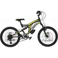 BICICLETTE CANELLINI Vélo enfant MTB Canellini COLORADO 20" Full Suspension - Noir/Jaune
