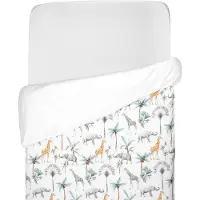 Sevira Kids Housse de couette Safari - 140 x 150 cm - Vert gris | par