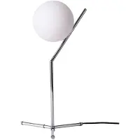 Alpinaluz Lampe de table en aluminium argenté et boules de cristal : Eclairage nocturne pour chambre à coucher et salon E27 Ø18cm "ALESSIA"