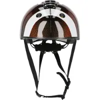 Crazy Safety Casque de vélo Football avec feu arrière LED intégré 131 Brown S (49-55cm)