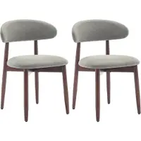 COLAMY Lot de 2 chaises de salle à manger , robustes et élégantes, dans un style scandinave minimaliste, idéales pour la salle à manger et la cuisine, vert