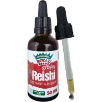 Biogo Reshi (Ganoderma lucidum) extrait de champignon de la pourriture jaune, l'extrait soutient la mémoire 50 ml d'extrait naturel de champignon Reshi pour herabita