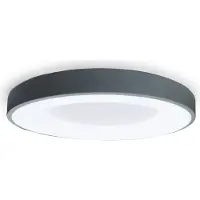 Alpinaluz Plafonnier LED Design 40W circulaire métal Ø50 cm 3000K-4000K-6000K au choix Pilote Philips 5000lm CRI 85 pas de scintillement