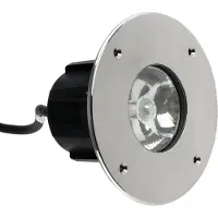 NIVISS Spot LED 17W 10° 230V 3000K 1390lm IP67 Exterieur luminaire encastré au sol