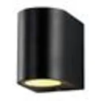 Silamp Applique Murale Noire LED IP44 pour Ampoules GU10