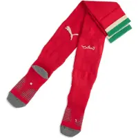 Puma Hommes, Chaussettes de sport, FRMF Striped Socks Replica (43 - 46), Vert, Rouge