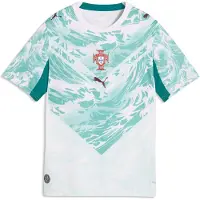 Puma Portugal 25/26 Replica Away Junior Short Sleeve T-shirt Bleu 7-8 Years Enfants