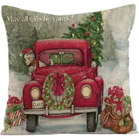 Carla Taie d'oreiller 45 cm x 45 cm motif de noël noël sous173