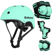 Kidiyana casque enfant S (48-54 cm) + équipement de protection - S - vert Bundle - Amazon