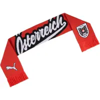 Puma Unisexe, Écharpe, ÖFB CULTURE Scarf, Rouge, Noir