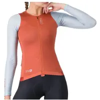Castelli Corretto Long Sleeve Jersey Orange L Femme