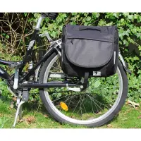 Red Loon Sacoche de porte-bagages Hecktasche Schultertasche Umhängetasche noir