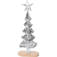 H&L Sapin de Noël argenté 35cm