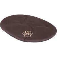 TexCorp Coussin ovale pour chien R7 - 80×60 cm, coussin robuste & lavable pour animaux domestiques, OEKO-TEX, idéal pour les grands chiens | Marron
