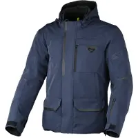 Sonstiges Veste textile imperméable Macna Mondo 2.0 pour moto, bleu foncé, taille S