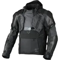 Macna Tryton, veste textile imperméable ,Noir ,M