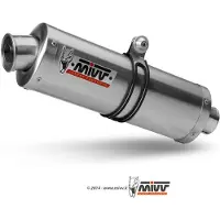 MIVV Oval Honda Vfr 800 98-00 H.006.lx1 Homologated Slip On Muffler Argenté Homologated