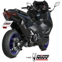 MIVV Sr-1 2x1 Yamaha T-max 560 22-24 Homologated Full Line System Argenté Homologated